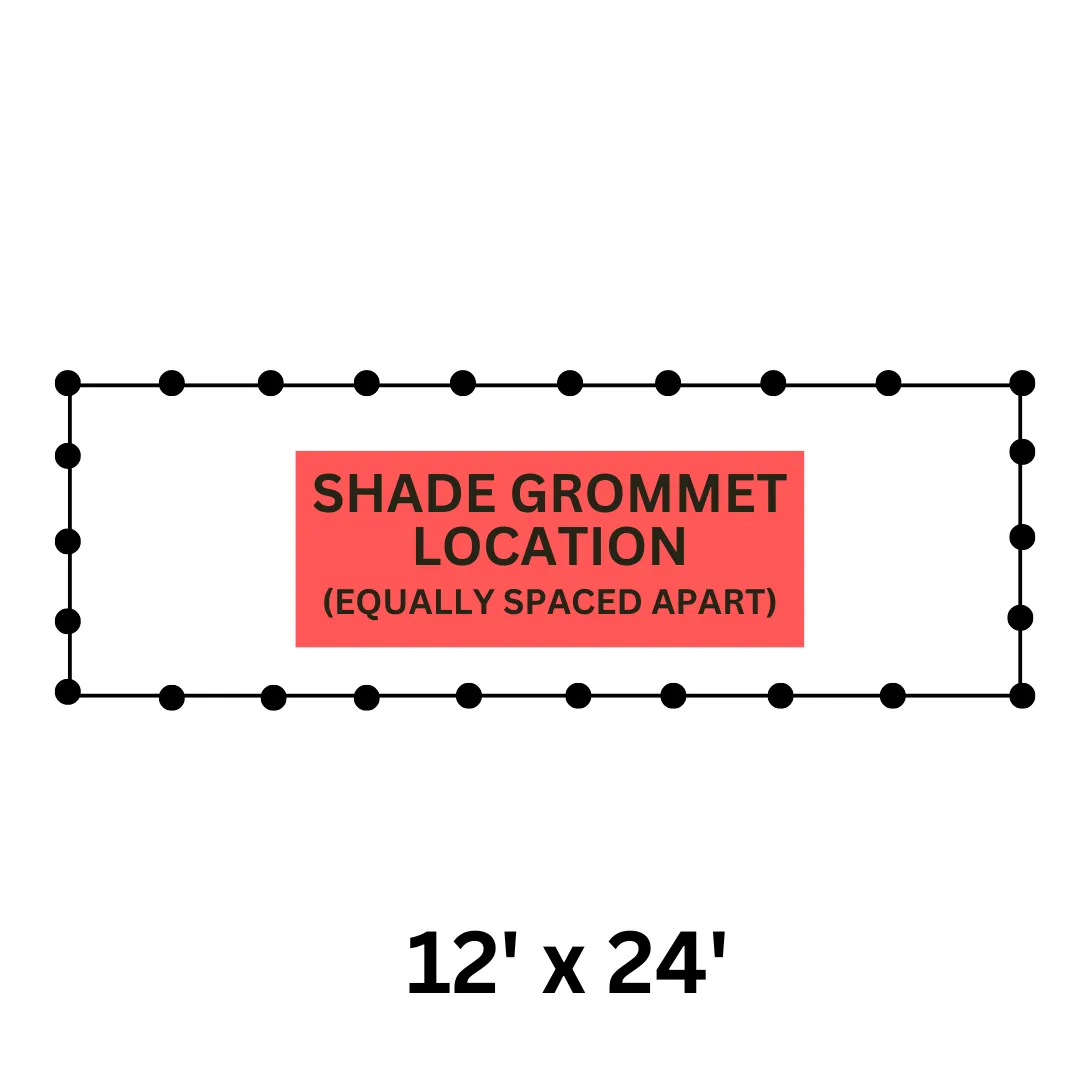 12' x 24' Black Sunshade Net  - TSB-71224