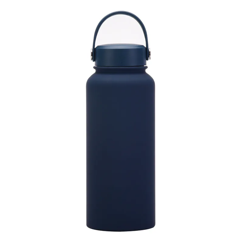 2024 New Stainless Steel Sports Water Bottle Large Capacity 1L Large Mouth Insulated Cup Portable Outdoor Water Cup.