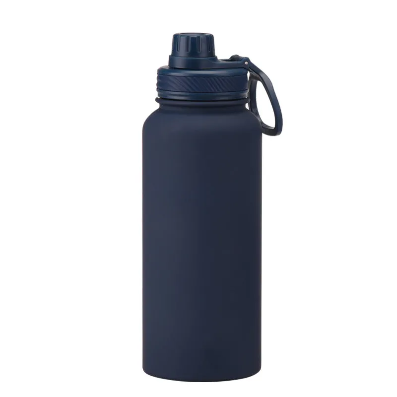 2024 New Stainless Steel Sports Water Bottle Large Capacity 1L Large Mouth Insulated Cup Portable Outdoor Water Cup.