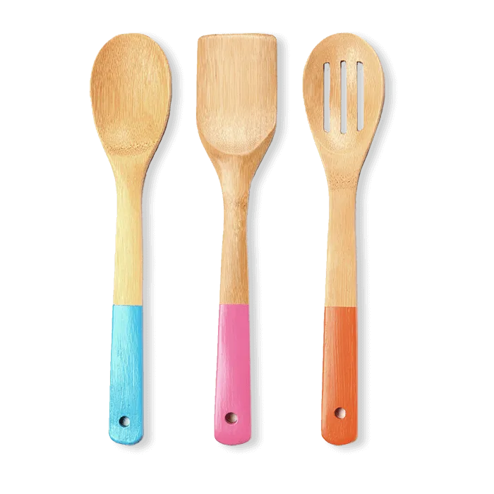 3pc Bamboo Kitchen Utensil Set