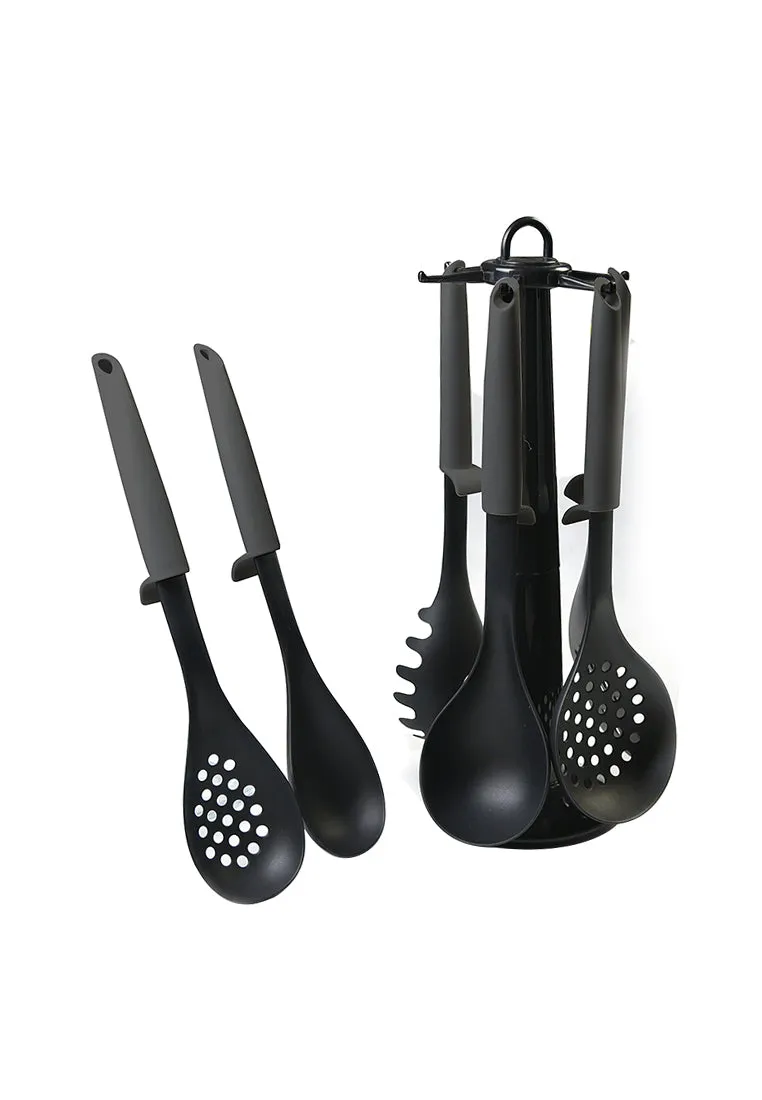 6 Piece Utensil Set with Rack