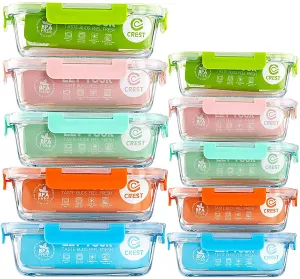 Airtight Glass Food Storage Containers