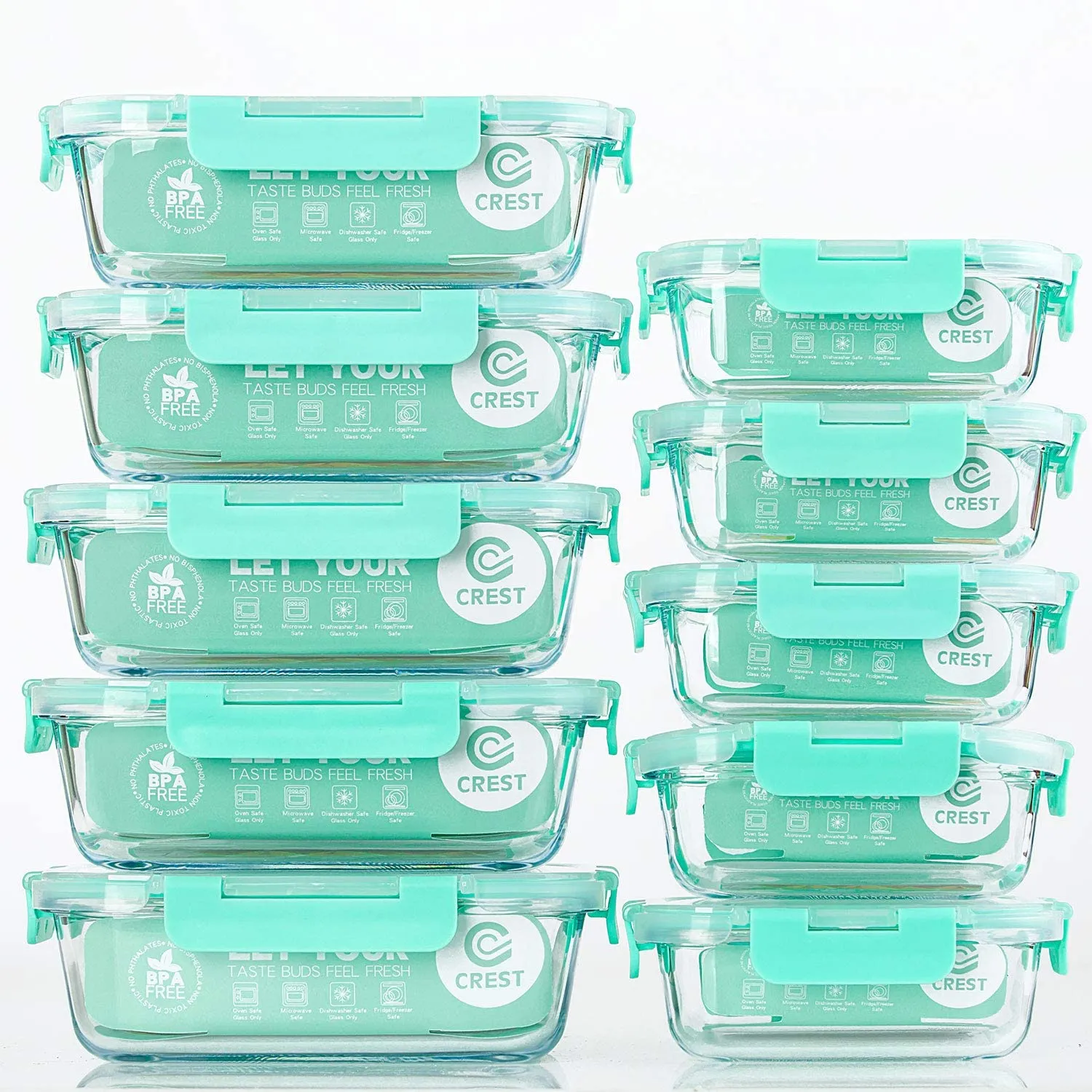 Airtight Glass Food Storage Containers