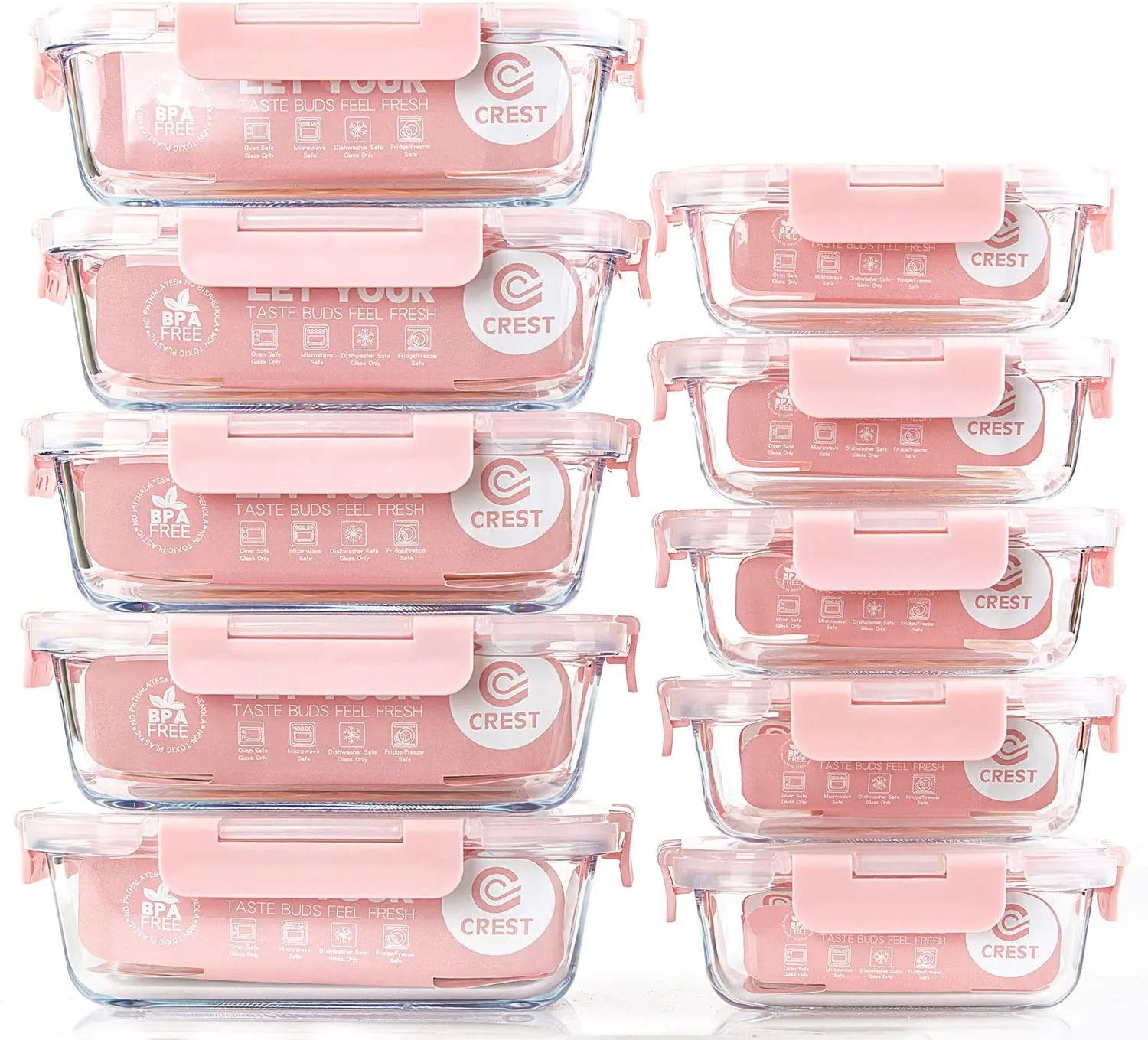 Airtight Glass Food Storage Containers