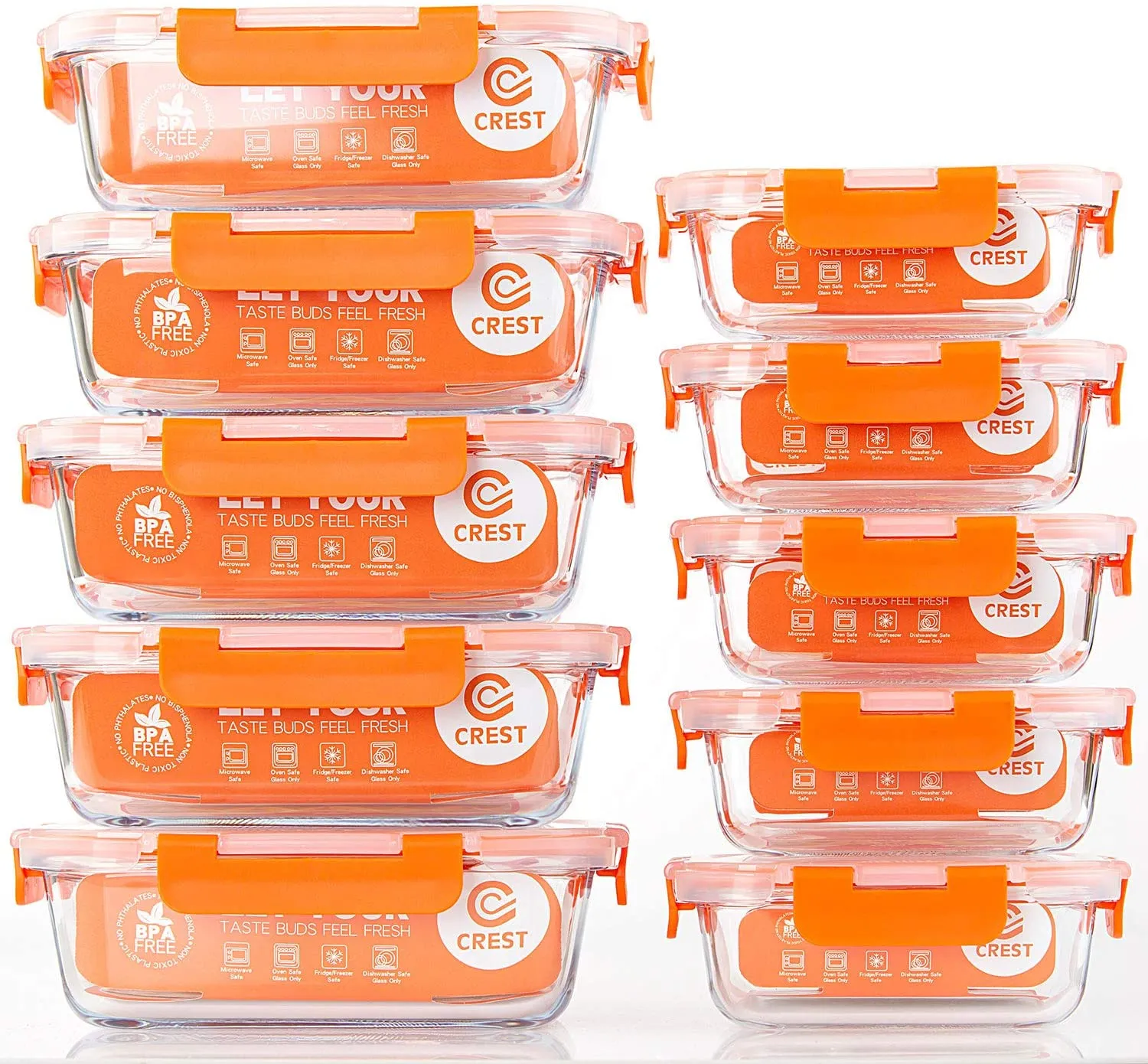 Airtight Glass Food Storage Containers