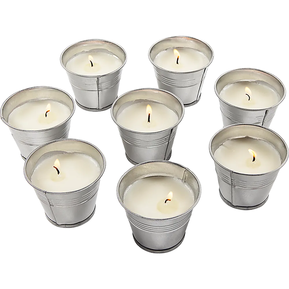 All-Natural Citronella Soy Wax Bug Repellent Candles, 8-Pack