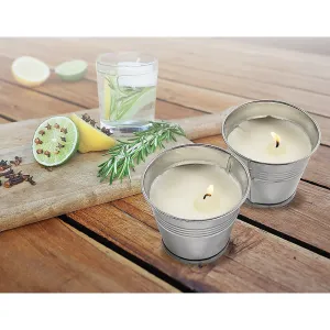 All-Natural Citronella Soy Wax Bug Repellent Candles, 8-Pack