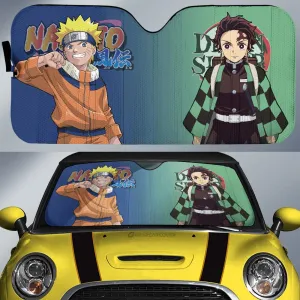 And Tanjiro Car Sunshade Custom Car Accessories