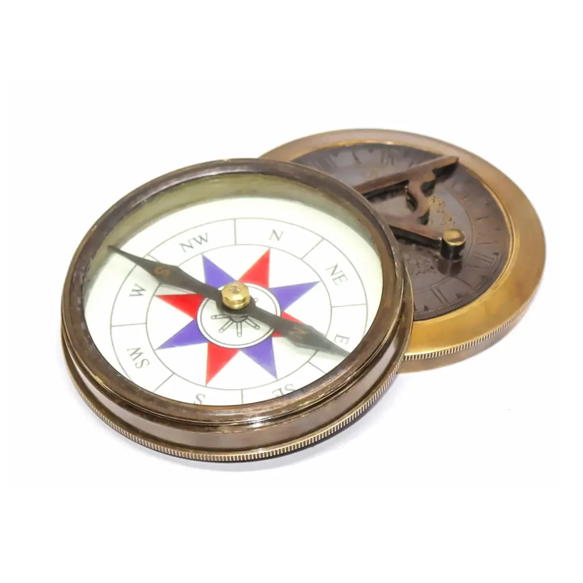 Antique Sundial Brass Compass SBC112