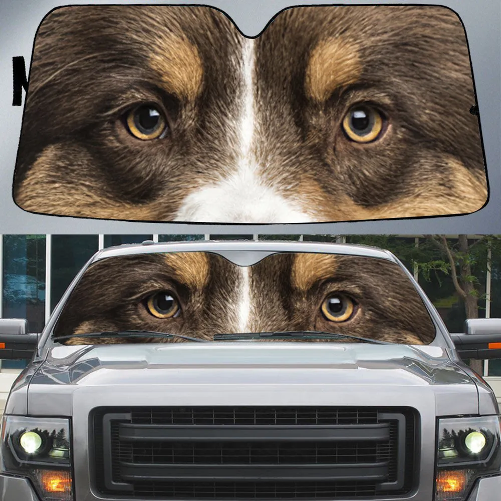 Australian Shepherd's Eyes Beautiful Dog Eyes Best Car Sun Shade Cover Auto Windshield