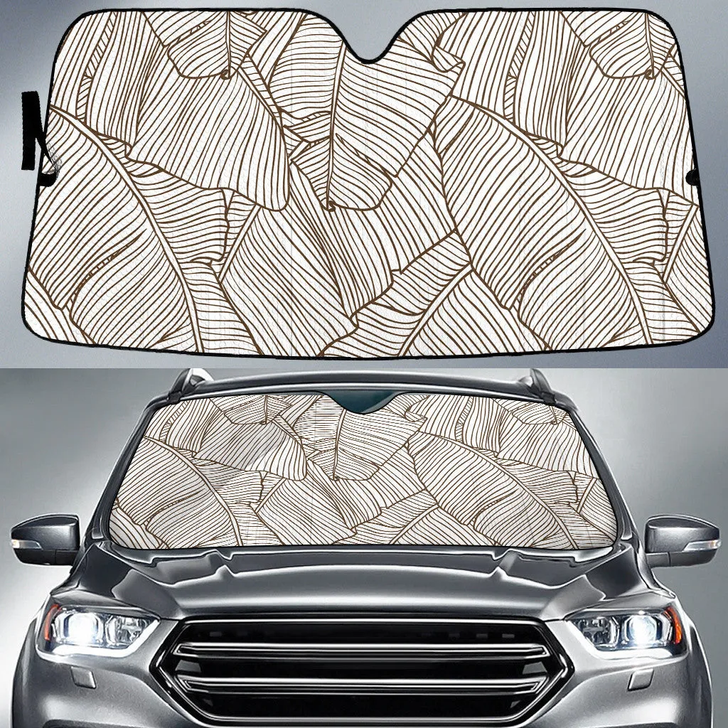 Banana Leaf Over Leaf Pencil Style Car Sun Shades Cover Auto Windshield Coolspod