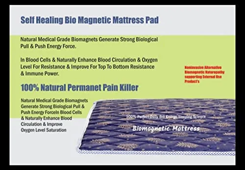 BIO Magnetic Mattress Protector with 1 Pillow (2.5X6 feet) Gray