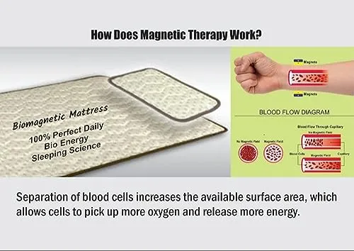 BIO Magnetic Mattress Protector with 1 Pillow (2.5X6 feet) Gray