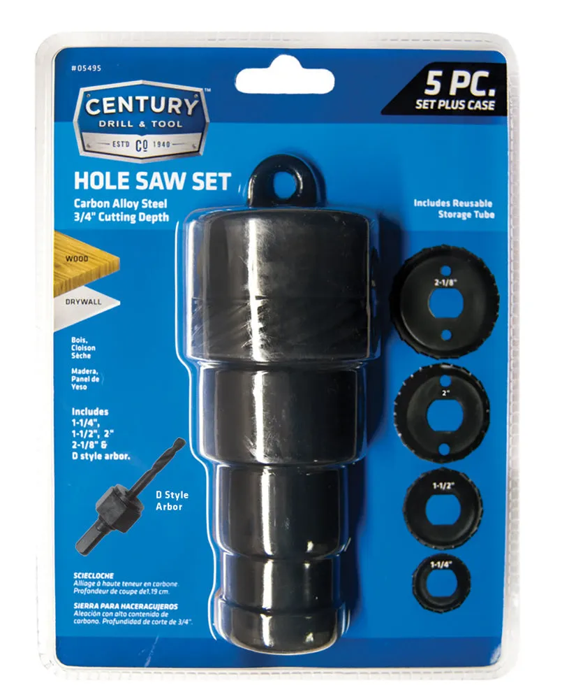Century Carbon Hole Saw Set (1-1/2")