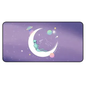 Chilling Alien Space Theme Desk Mat