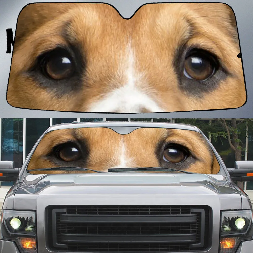 Cool Beagle's Eyes Beautiful Dog Eyes Car Sun Shade Cover Auto Windshield