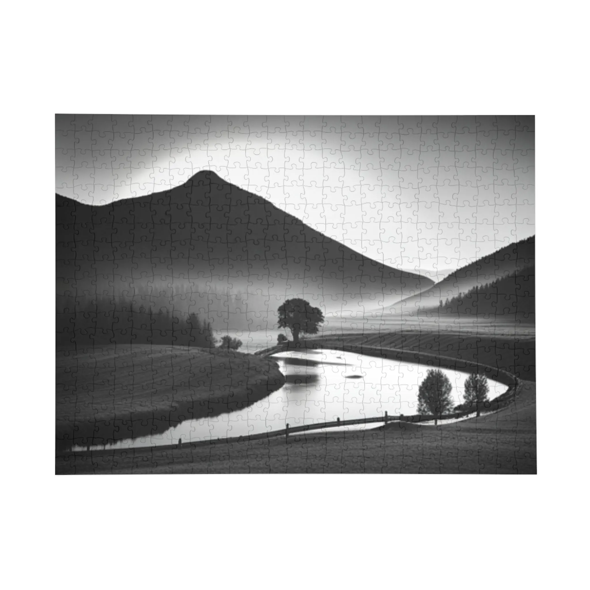 Country Living Black and white Puzzle (96, 252, 500, 1000-Piece)