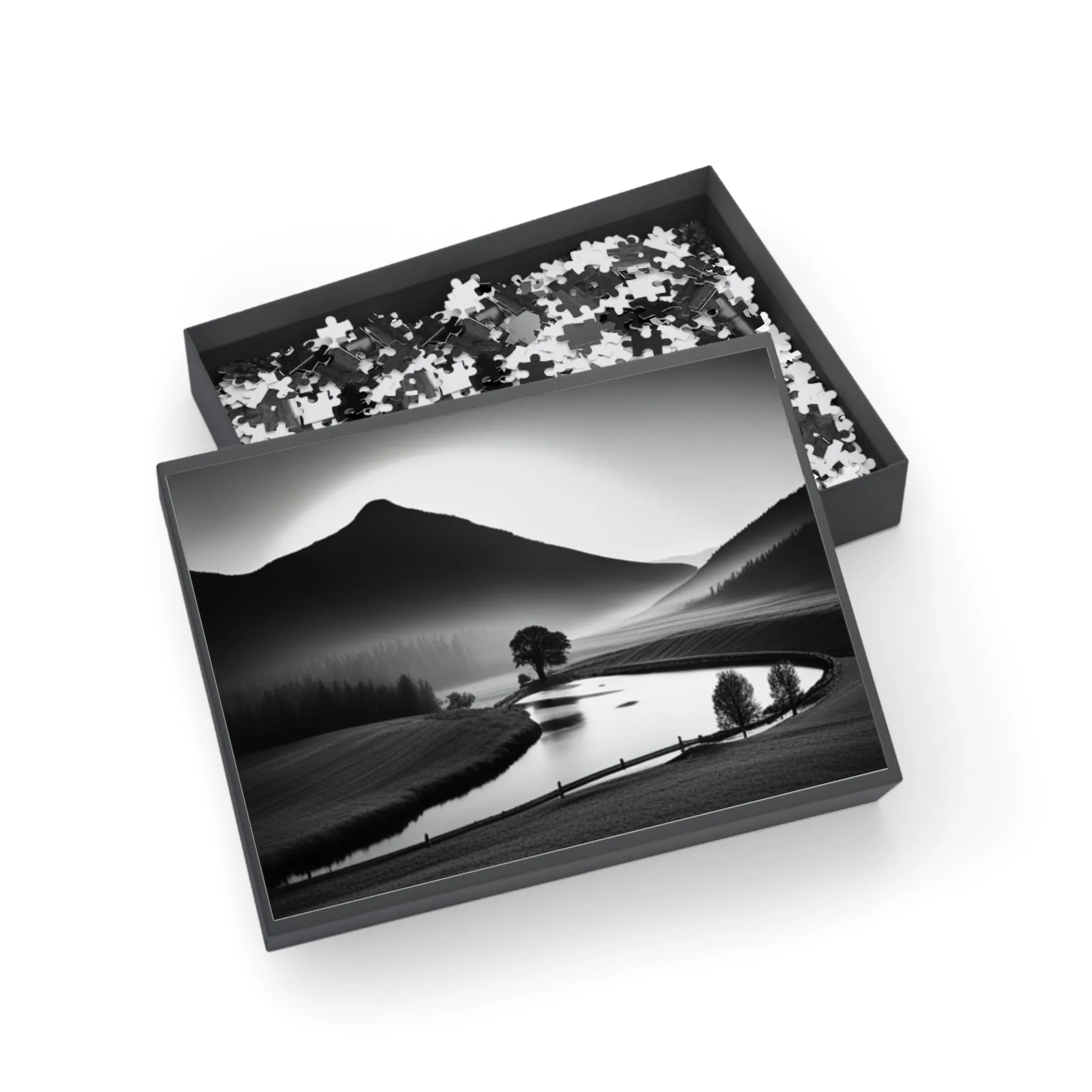 Country Living Black and white Puzzle (96, 252, 500, 1000-Piece)