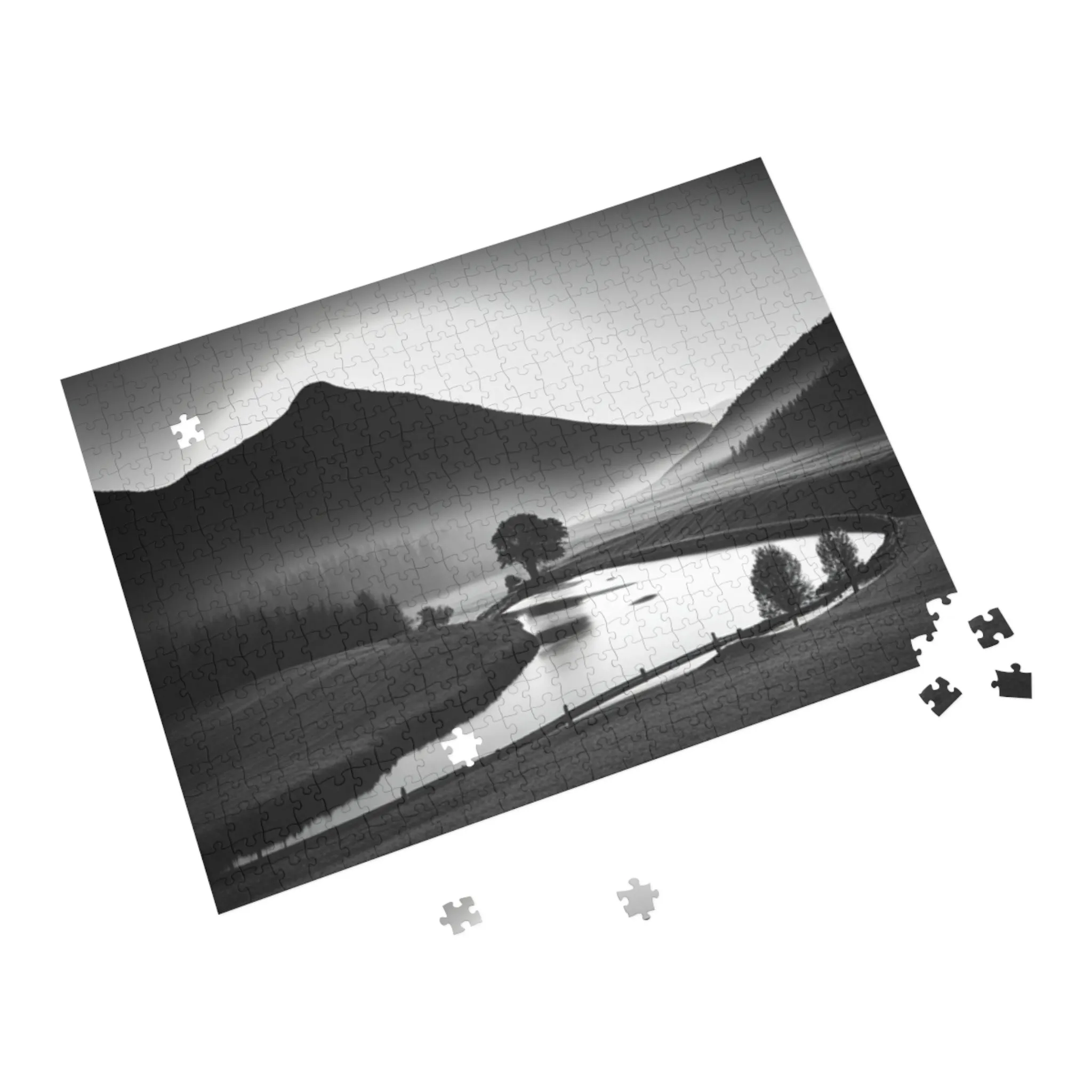 Country Living Black and white Puzzle (96, 252, 500, 1000-Piece)