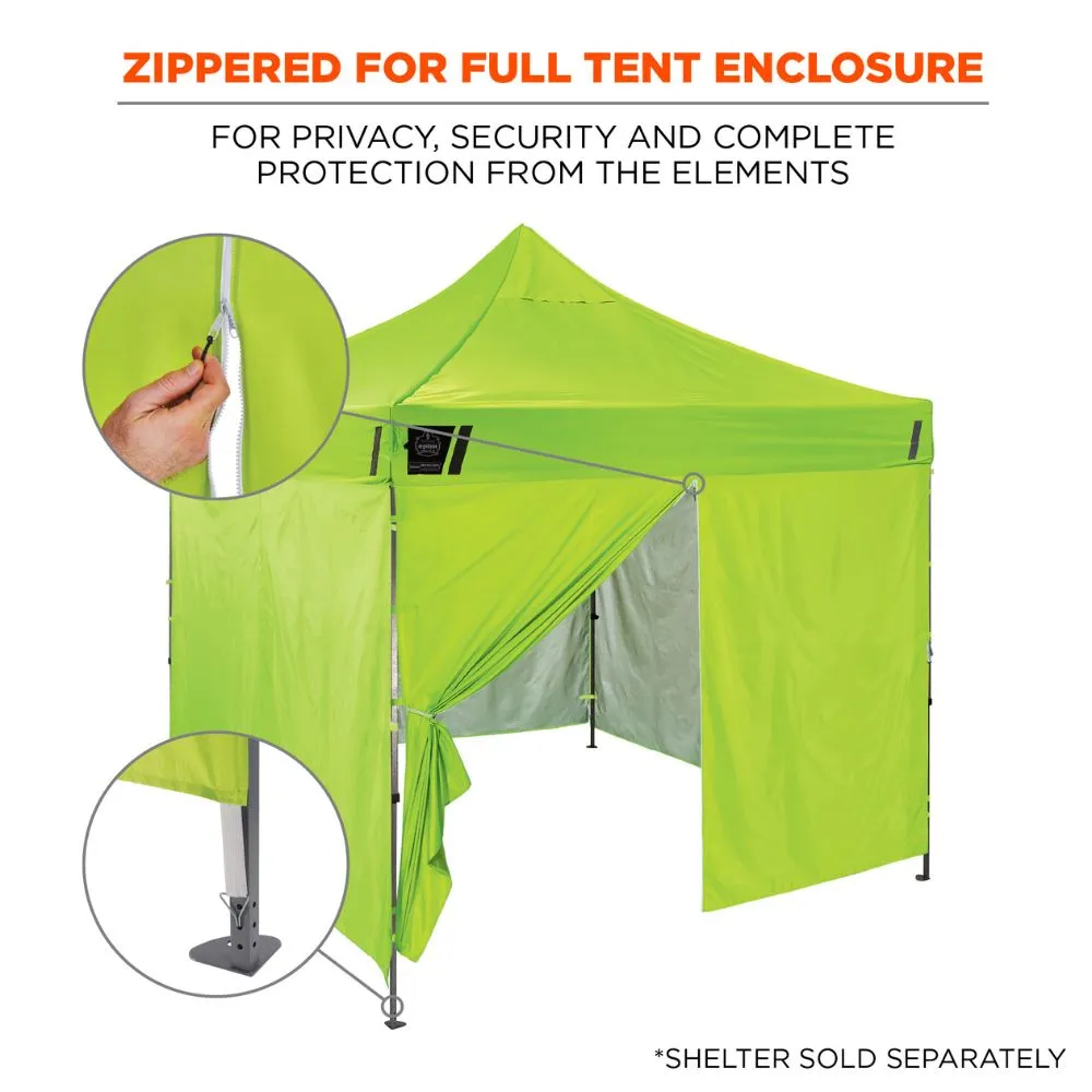 Ergodyne 12978 #6096 Lime Pop-Up Tent Sidewall Zipper - 10ft x 10ft