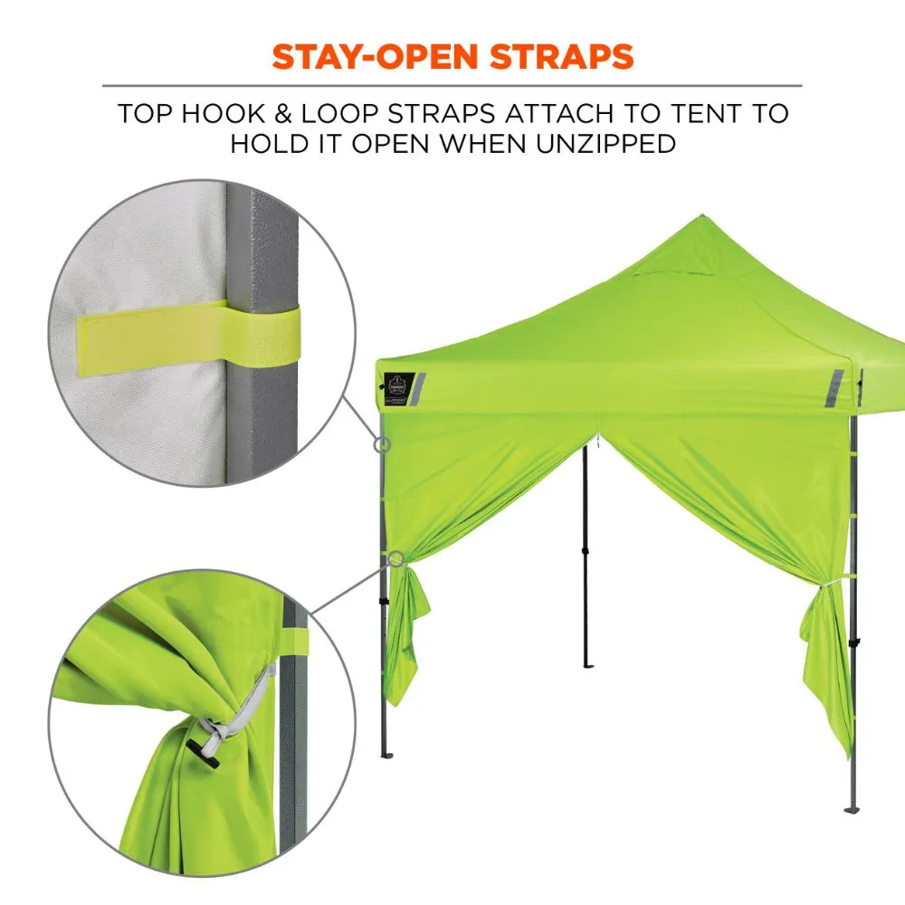 Ergodyne 12978 #6096 Lime Pop-Up Tent Sidewall Zipper - 10ft x 10ft