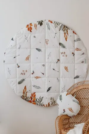 “Forest Friends” Round Cotton Mat