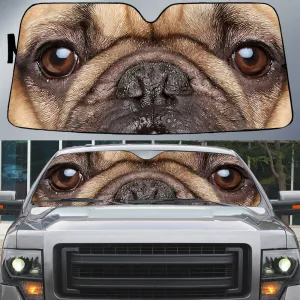 French Bulldog's Eyes Beautiful Dog Eyes Car Sun Shade Cover Auto Windshield