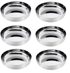 GALOOF Stainless Steel Mini Dessert Plate Set Of 6