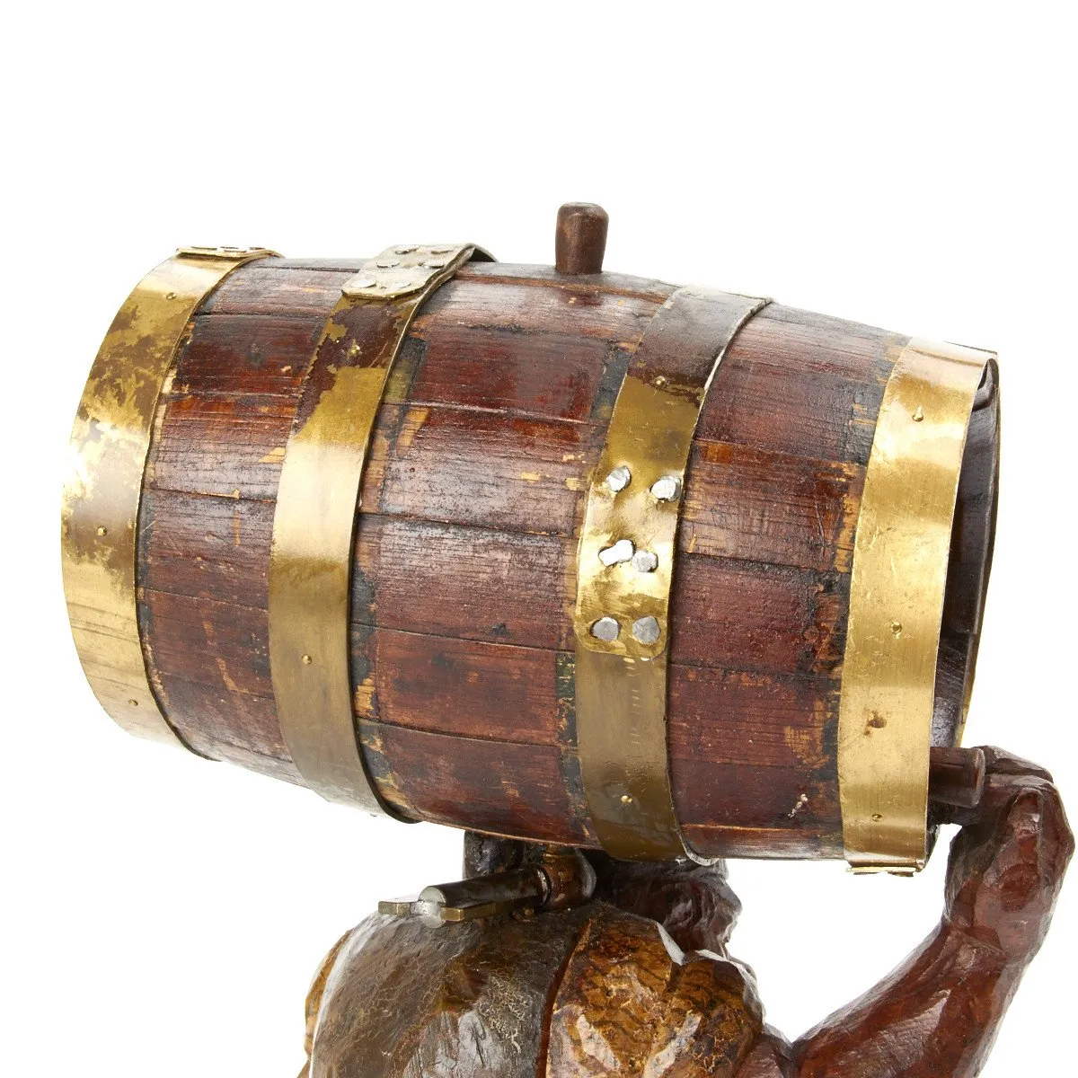 German WWII Stalag POW Hand Carved Keg and Period Photography by Named U.S. Officer