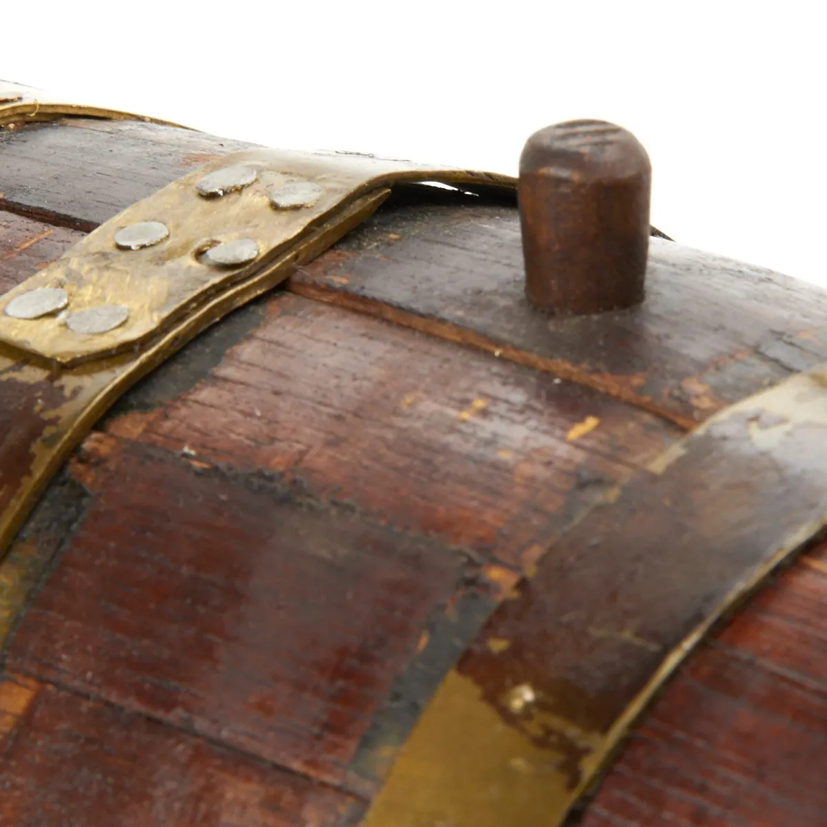 German WWII Stalag POW Hand Carved Keg and Period Photography by Named U.S. Officer