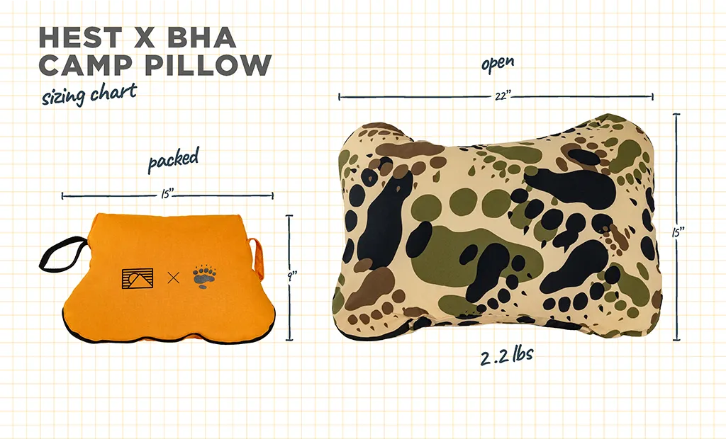 HEST X BHA Camp Pillow