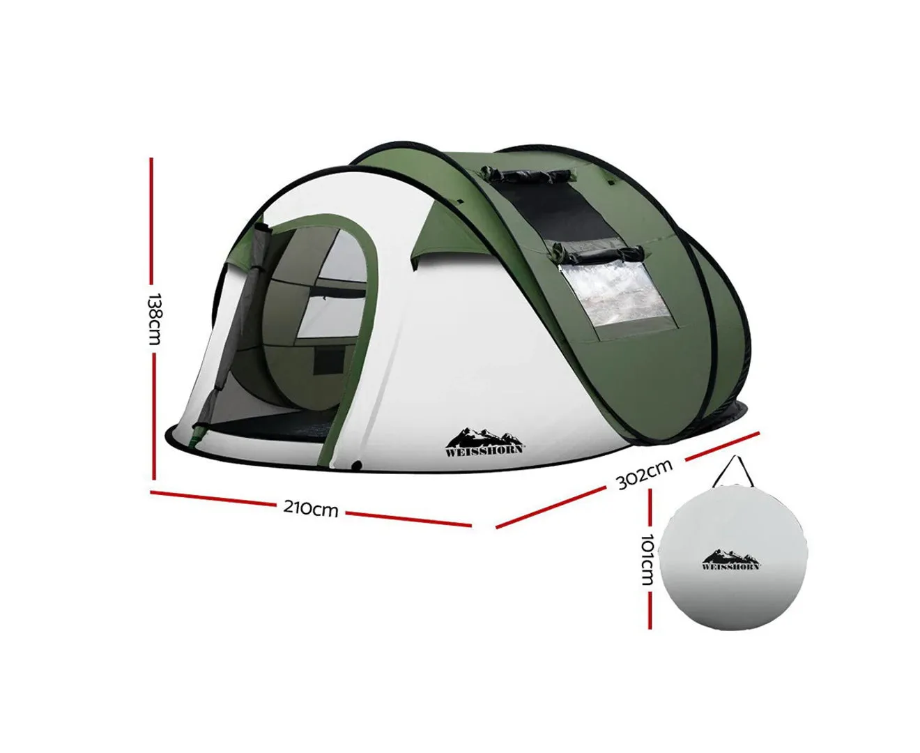 Instant Pop up Camping Tent 4-5 Person Outdoor Hiking Tents Dome