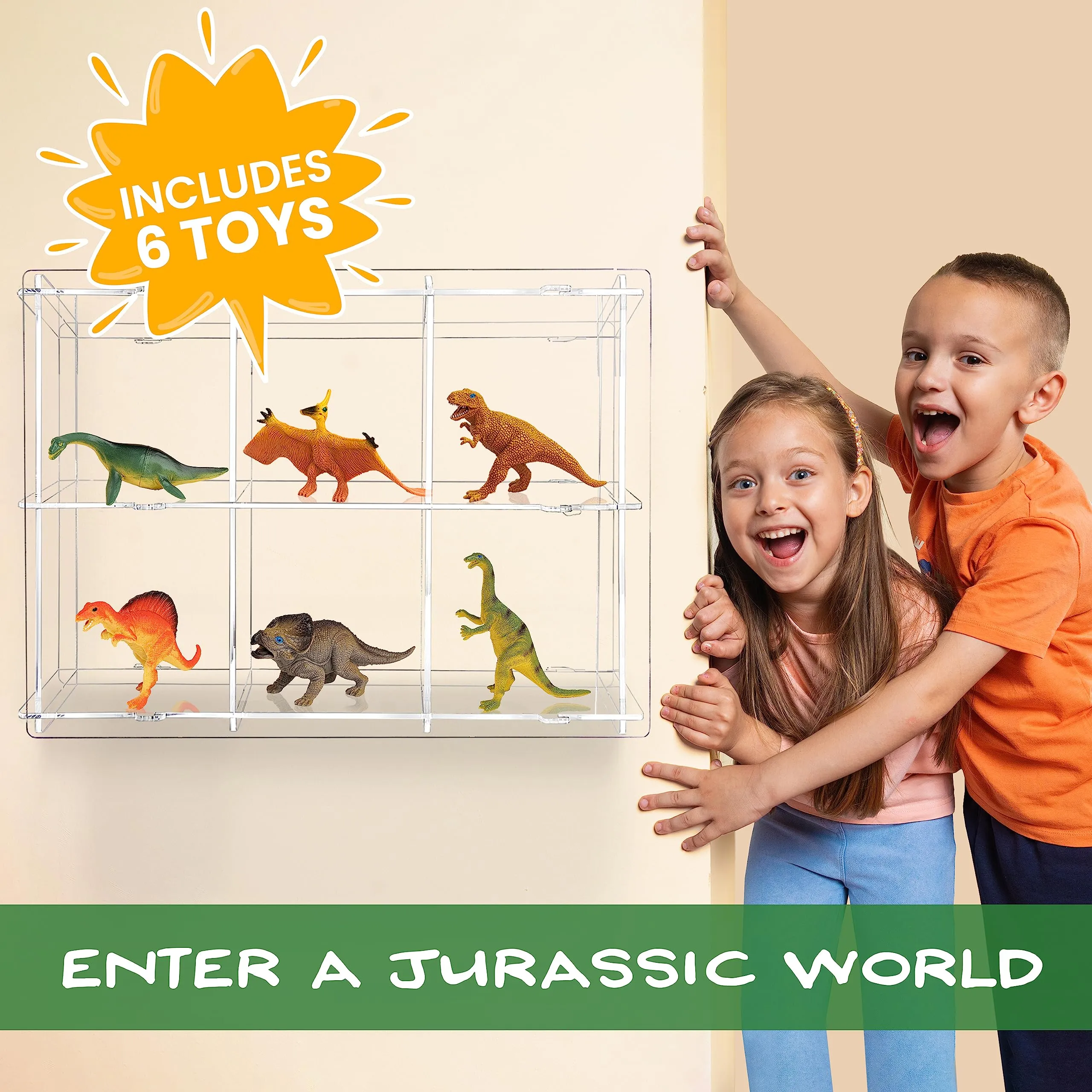 Interactive Dino Paradise Super Dome Play Tent with Roar Button and LED Lights