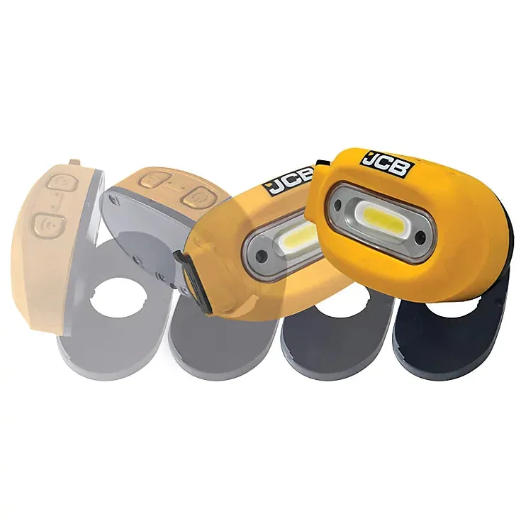 JCB Xtra Head Torch with Detachable Worklight, 260 lm, 2 Settings, Wave Sensor, 4hr Runtime, USB-C - JCB-HT-XTRA