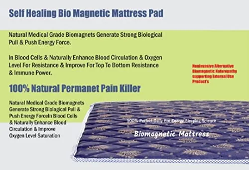 MATTRESS TOPPER ENERGY MAGNETIC FIELD SLEEPING THERAPY MATTRESS TOPPER/PAD (3x6 feet) & with 1 Pillow Pad