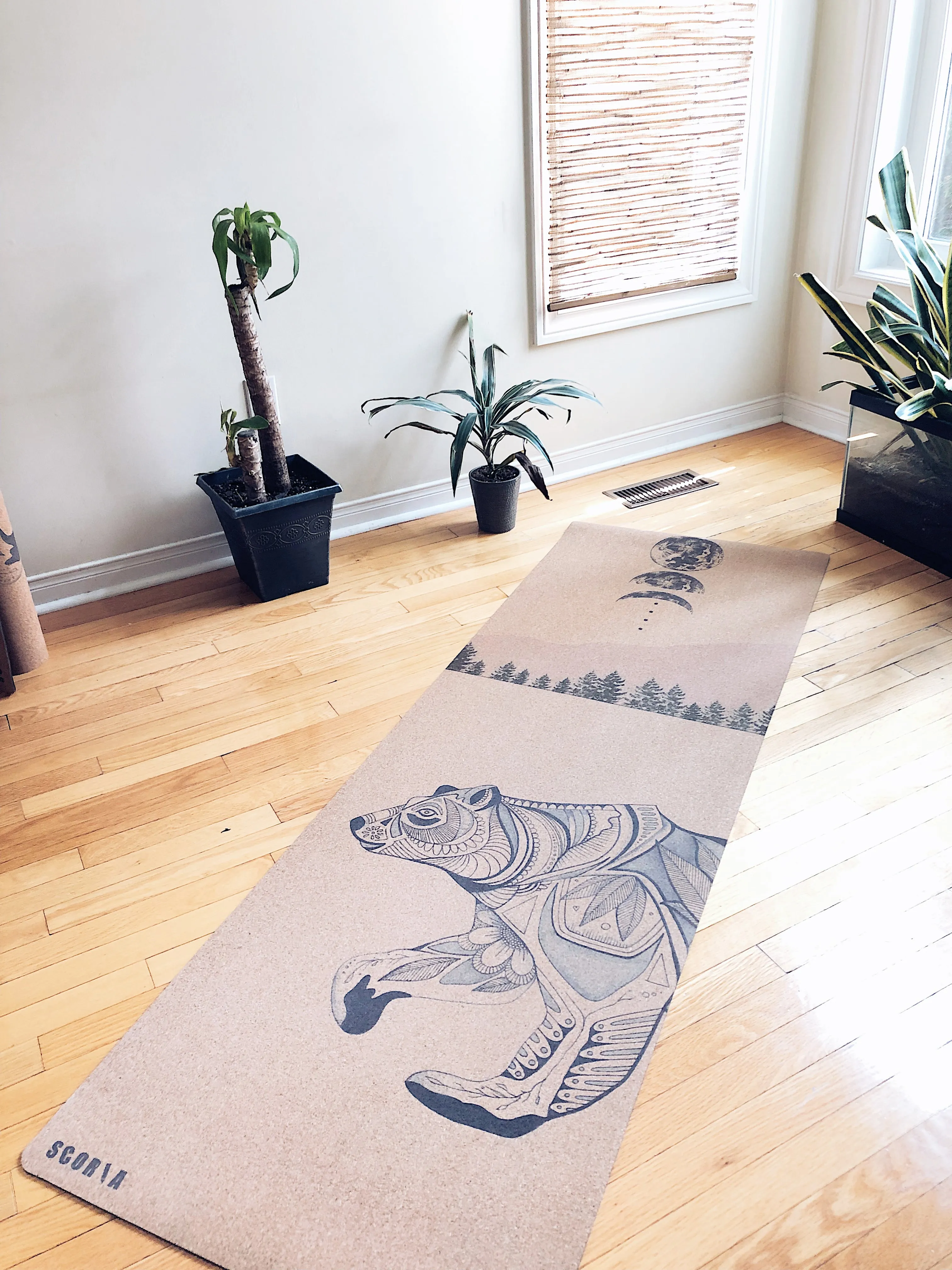 Night Bear Cork Yoga Mat | 4.5MM | Collab Edition