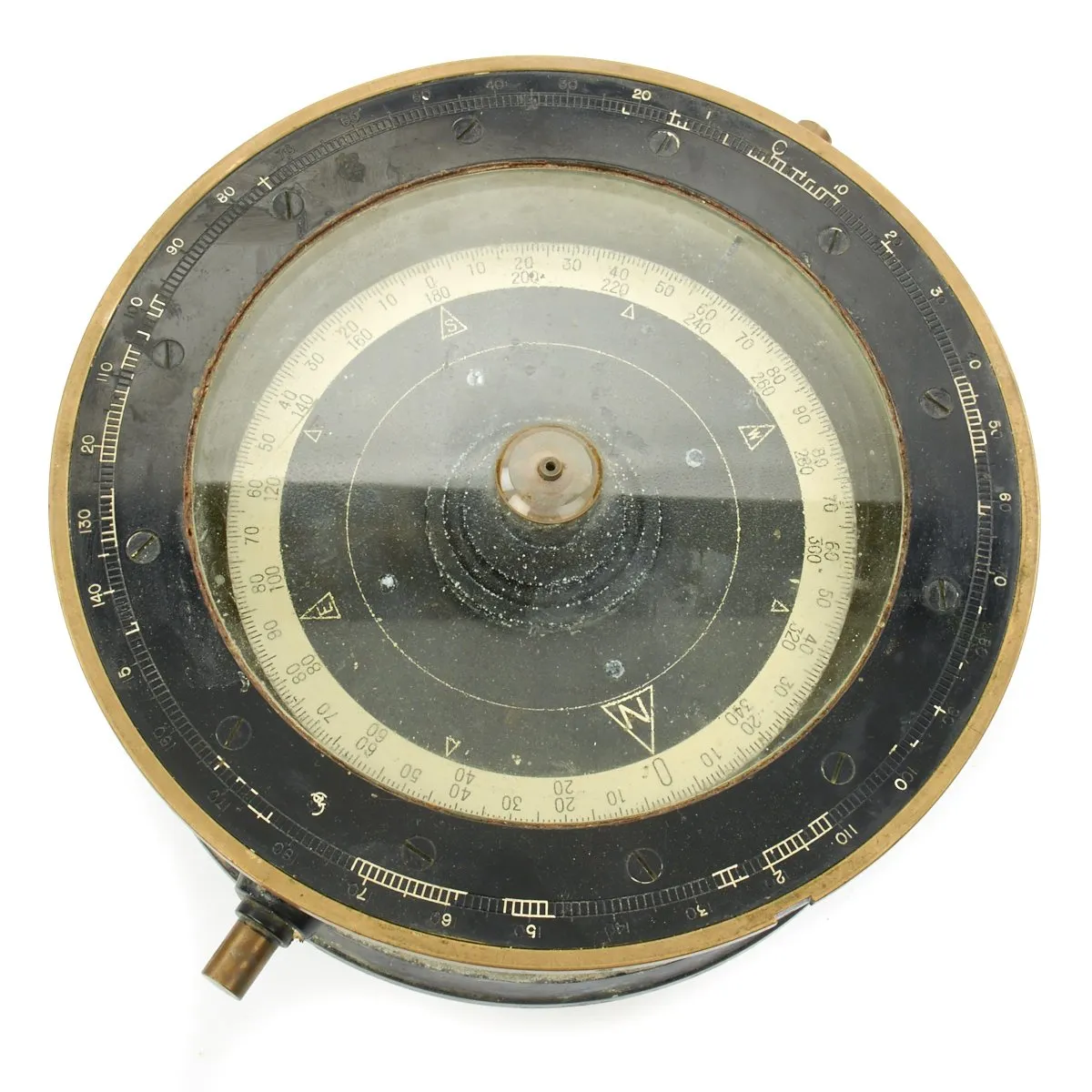 Original Japanese WWII Imperial  Navy Type 90 Magnetic Ship Compass in Transit Chest dated 1941