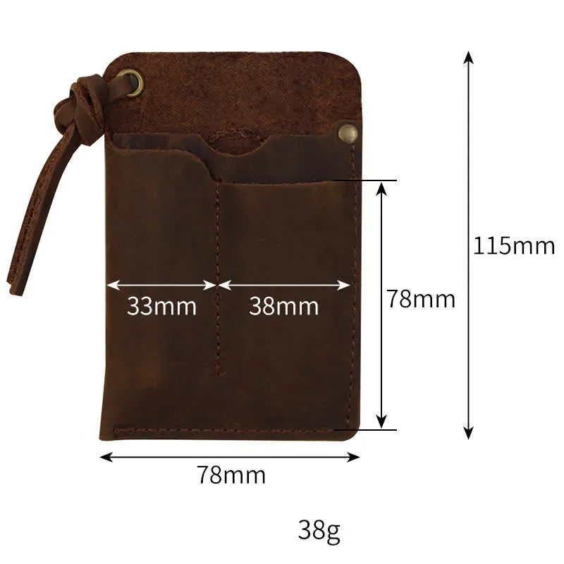 Outdoor Carry Handy Portable EDC Leather Belt Bag