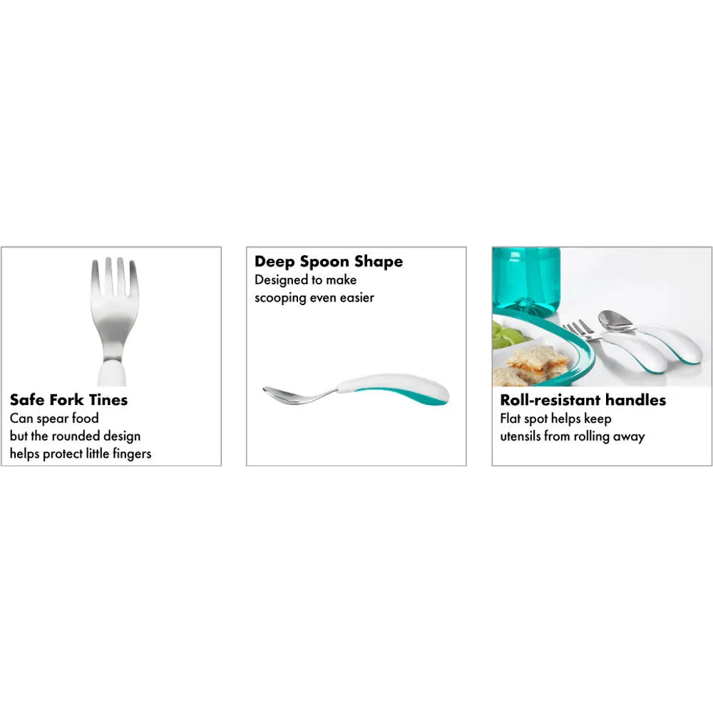 OXO Tot Fork & Spoon Set - Opal