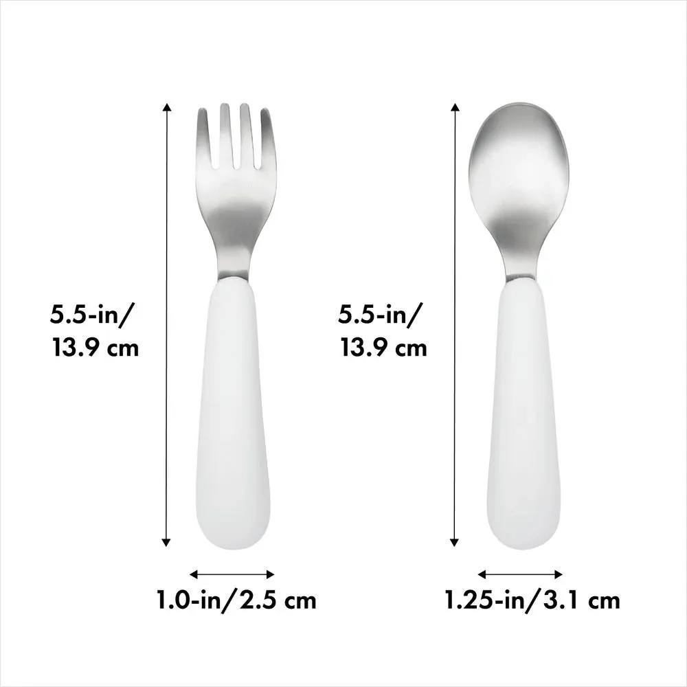 OXO Tot Fork & Spoon Set - Opal