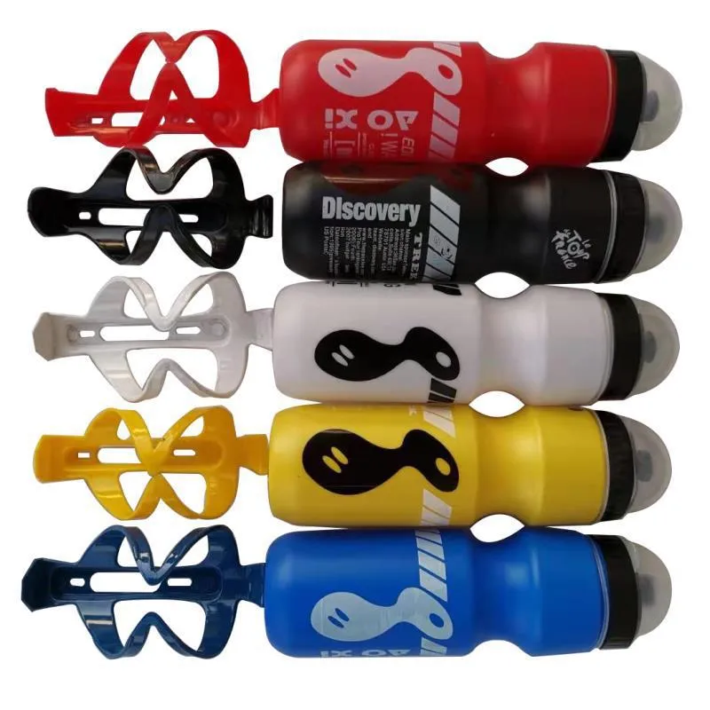 (Pack of 2) 750ml Sports Water Bottle Depending On Mountain Bike Sports With Dust Cover Pc Plastic Water Bottle   Water Bottle Holder Set.