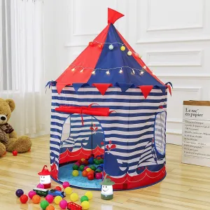 Play Tent Portable Foldable Folding Tent Children Boy Castle Play House Kids Outdoor Toy Tent