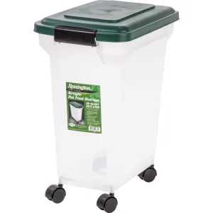 Remington Green Plastic 28 qt Pet Food Container For All Animals