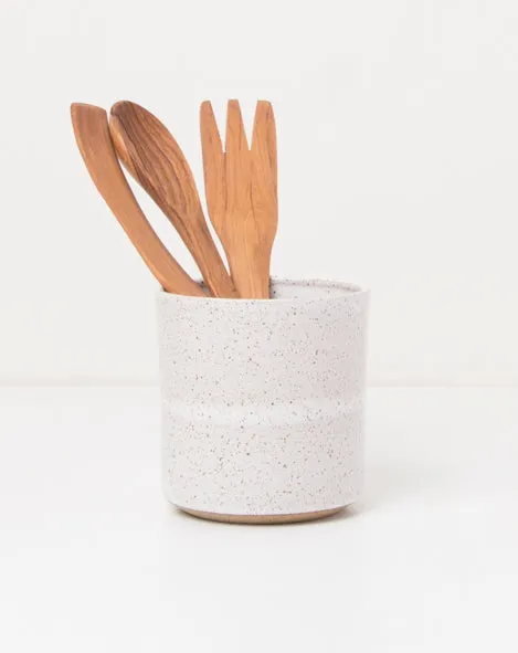 Speckled Utensil Holder