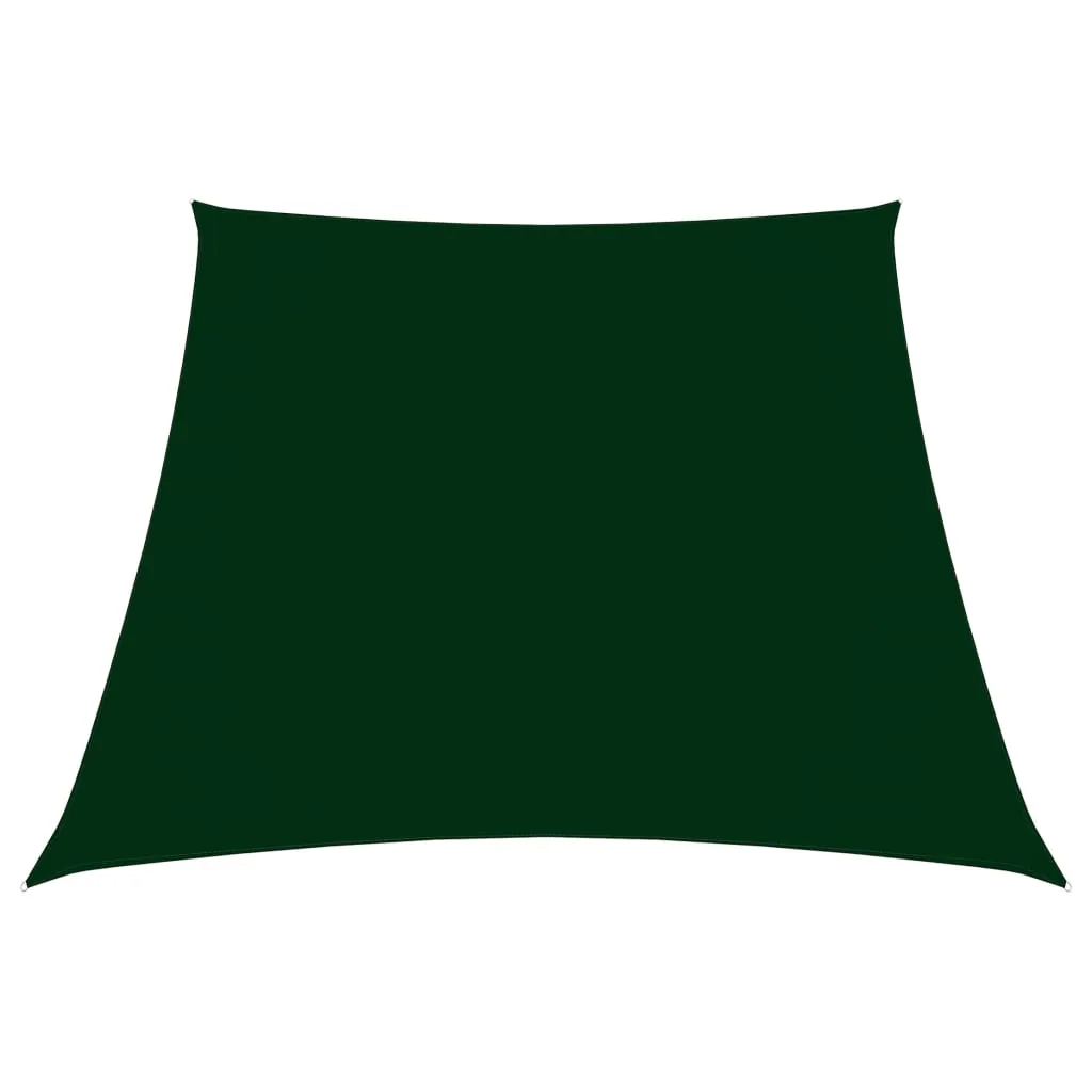 Sunshade Sail Oxford Fabric Trapezium 3/5x4 m Dark Green