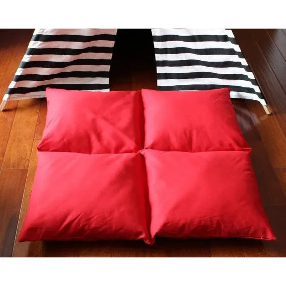 Teepee Mat, Uses Four-20" Pillow Forms (Not Included), Choose Your Color