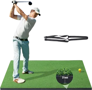 Vevor Golf Hitting Mat 5' x 5' Turf Training Aid New