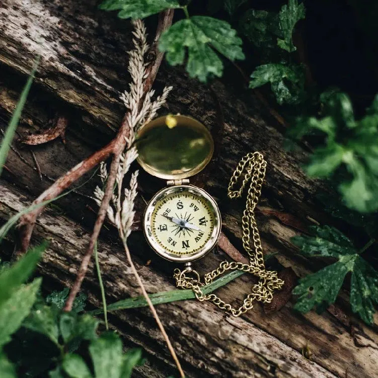 Wattle & Clay Brass Compass